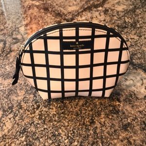 Kate spade New York make up bag crisscross pattern